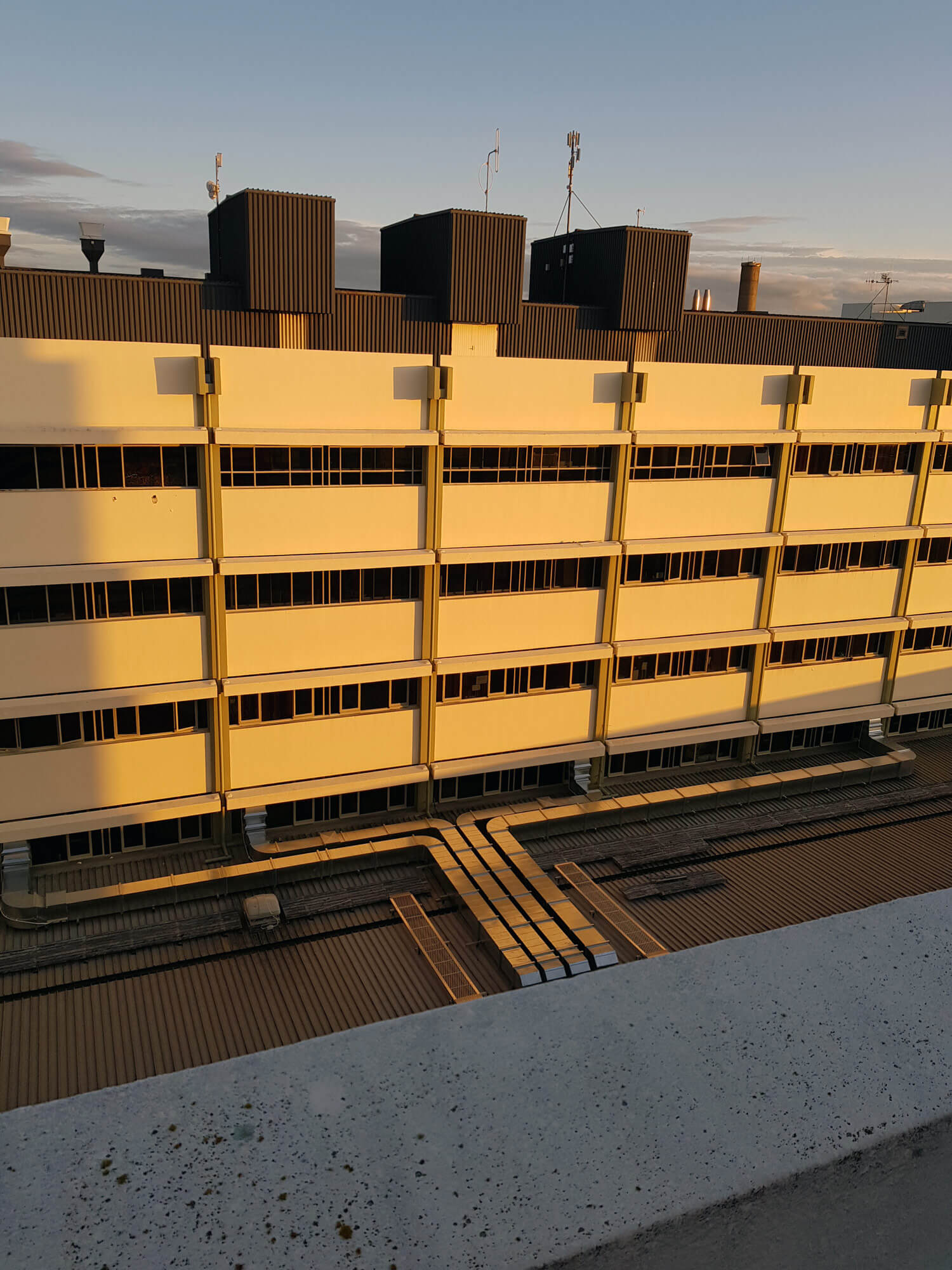 North Facade Prior To Project Hospital Improvement Programme Aquair